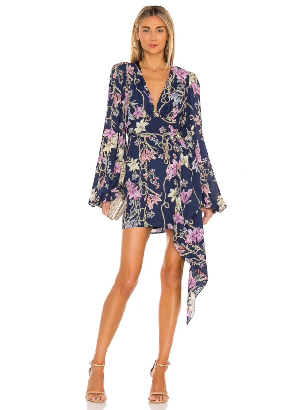 NEW Revolve Katie May Sleepless Nights Dress Navy Lily Small